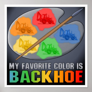 Minha Cor Favorita É Impressão de Poster de Backho