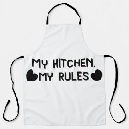 Minha Cozinha Minhas Regras Avental de Cozinha Div