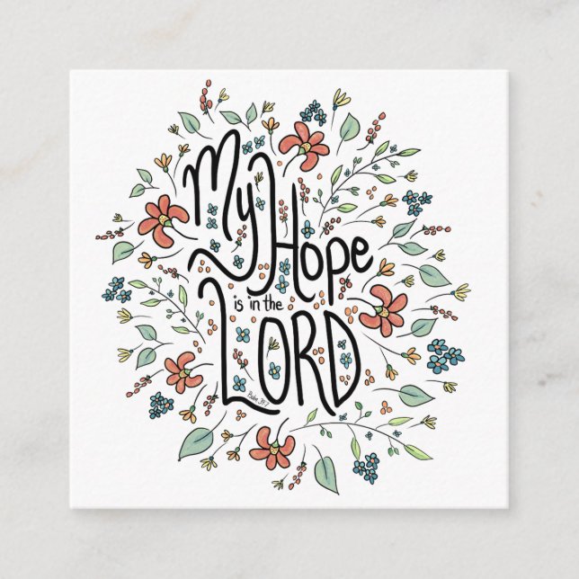 Minha esperança está no cartão de gabinete LORD (Frente)