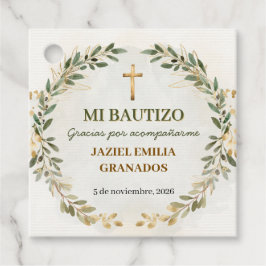 Minha Etiqueta de Favor de Batismo Personalizada B