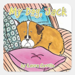 Minha etiqueta de Jack do cão por Laura Ceville