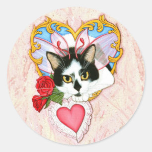 Minha etiqueta felino do gato dos namorados