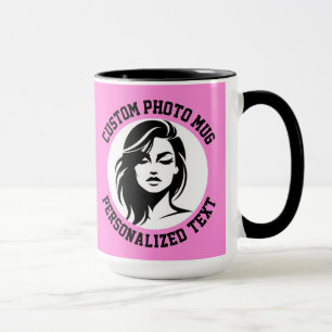 Minha Face em uma Caneca Grande Personalizada Comb
