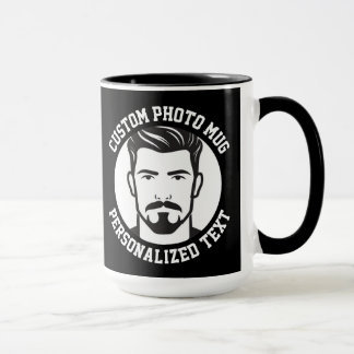 Minha Face em uma Caneca Personalizada Grande Pret