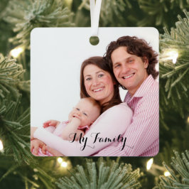 minha família, caligrafia moderna, foto de feriado