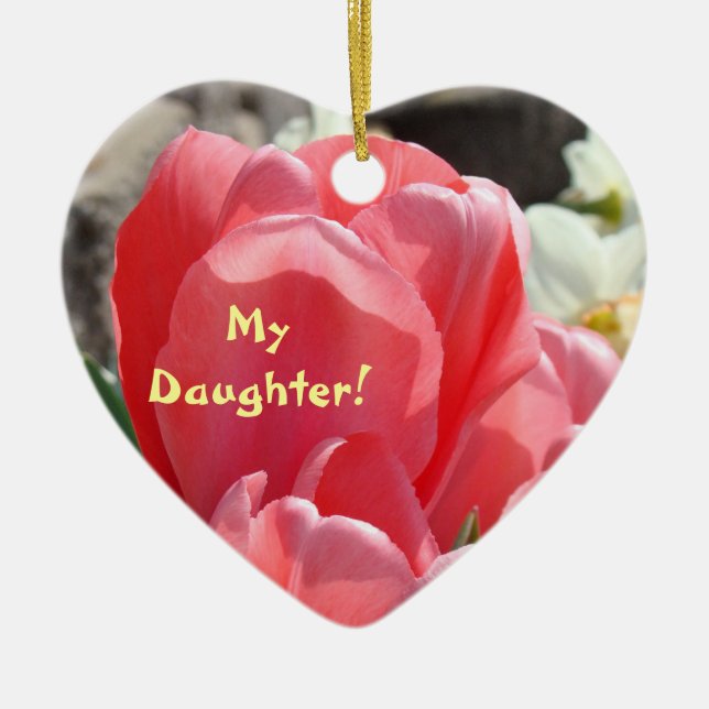 Minha Filha! enfeites Tulipas Rosa Amor Boneca Beb (Frente)