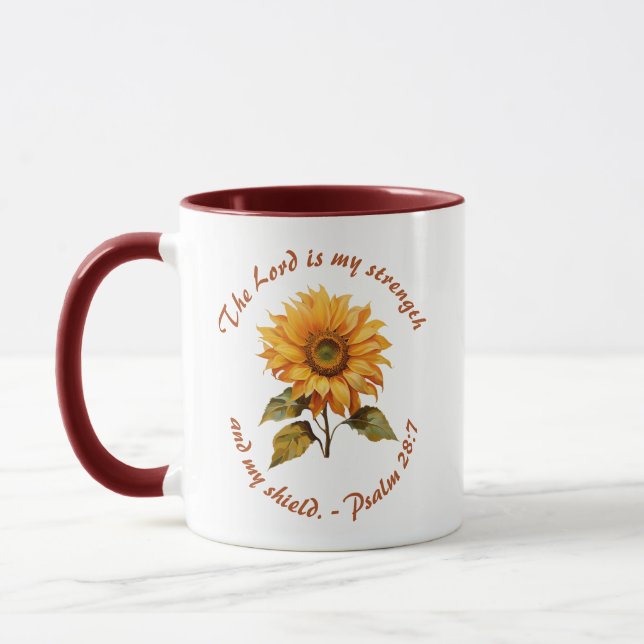 Minha Força & Meu Escudo Caneca (Esquerda)