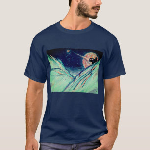 Minha futura casa em camiseta espacial