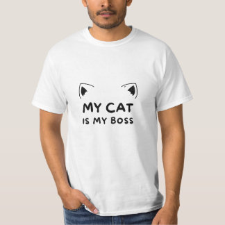 Minha Gata é Minha Chefe - Camiseta Engraçada para