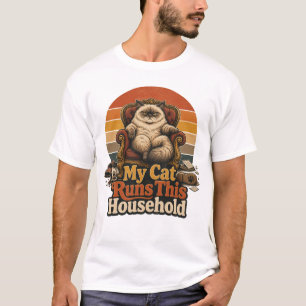 Minha Gata Manda na Casa Camisa Engraçada para Don