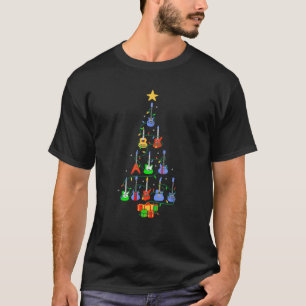 MINHA GUITARRA NATAL TREE Pajama Camisa Xmas