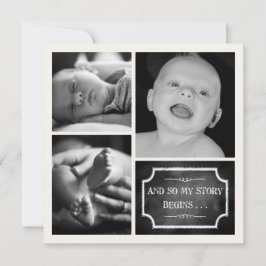 Minha história começa com o anúncio de nascimento 