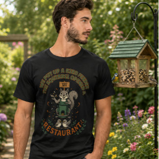 Minha Horta, Seu Restaurante Camiseta Esquilo Engr
