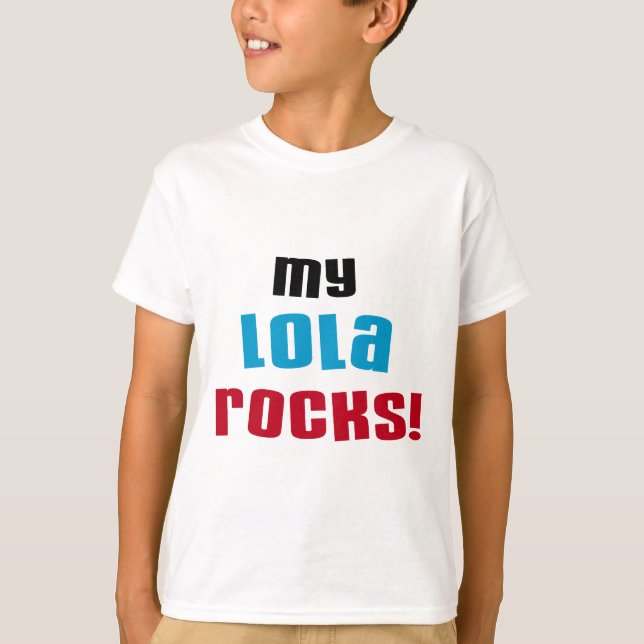 Minha Lola Rocks T-shirts e presentes (Frente)