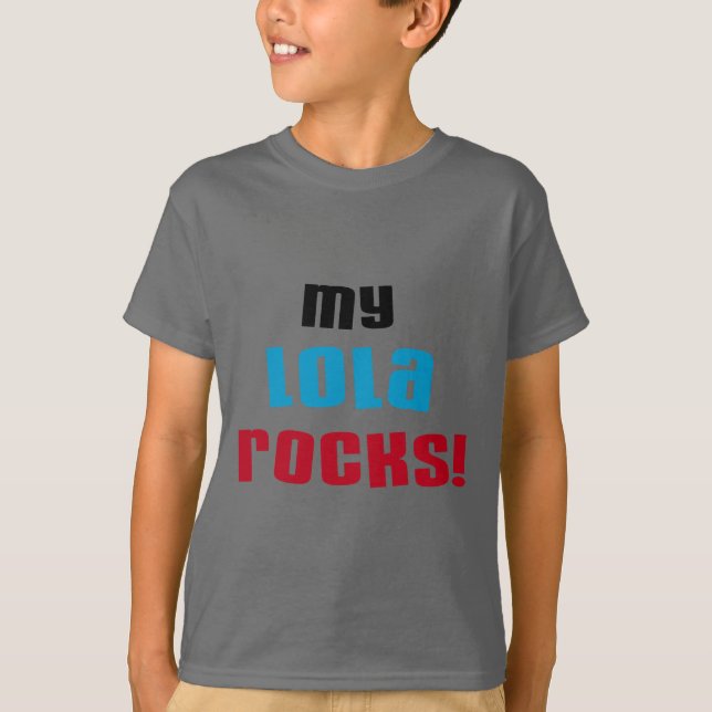 Minha Lola Rocks T-shirts e presentes (Frente)