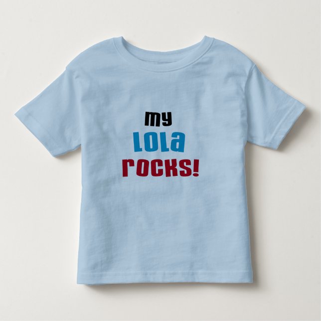 Minha Lola Rocks T-shirts e presentes (Frente)
