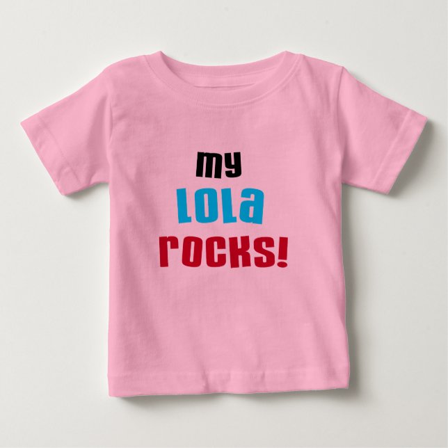 Minha Lola Rocks T-shirts e presentes (Frente)