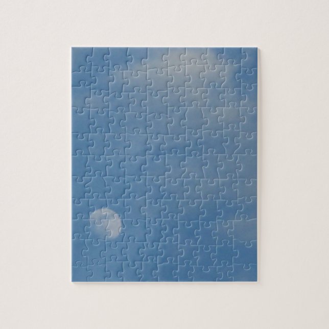 Minha lua diurna - Quebra-cabeça de fotos montadas (Vertical)