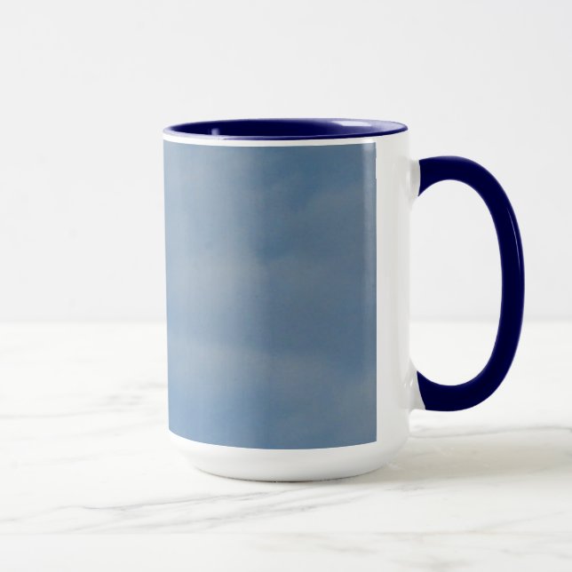 Minha Lua do Dia - Caneca Azul (Direita)