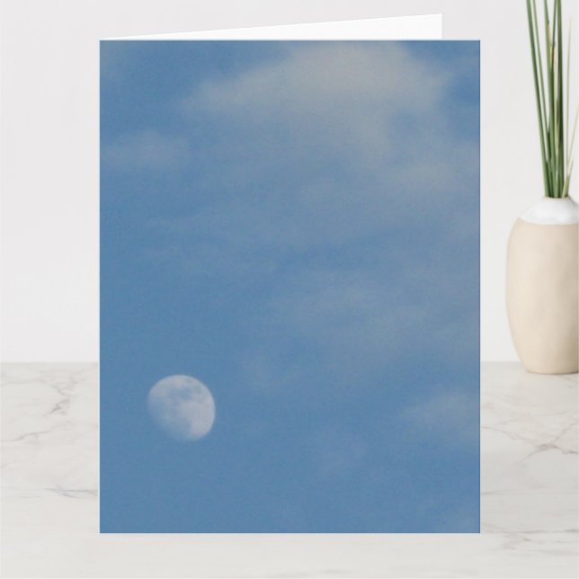 Minha Lua do Dia - Grande Cartão de Saudação de Re (Frente)