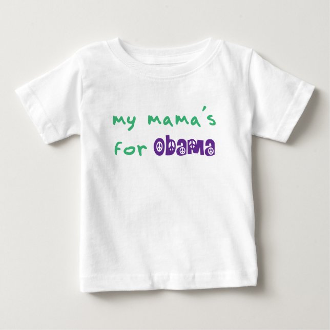 Minha mãe é para Obama Toddler L/S T-Shirt (Frente)