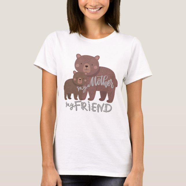 Minha Mãe Minha Amiga T-Shirt (Frente)