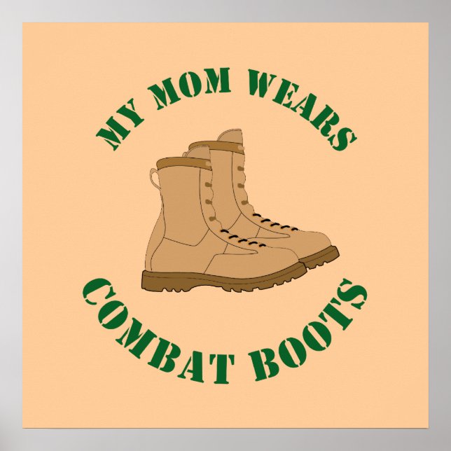 Minha mãe Veste botas de combate - Poster (Frente)