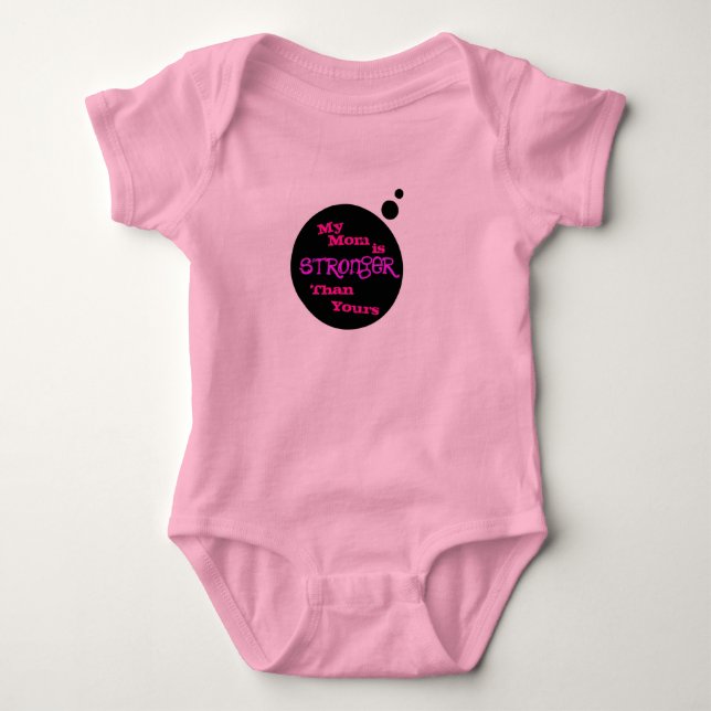 Minha mamã é uma camisa mais forte do bebê (Frente)