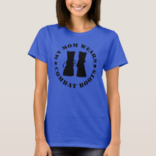 Minha mamã veste t-shirt das botas de combate