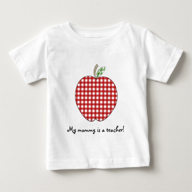 Minha mamãe é um guingão vermelho Apple da camisa (Frente)