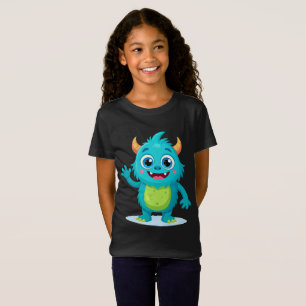 Minha Melhor Camiseta de Meninas Amiga Monstro - C