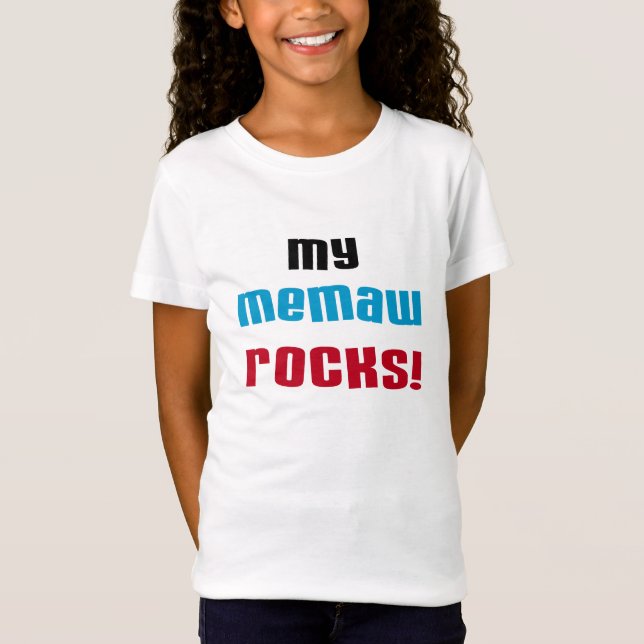 Minha Memaw Rocks T-shirts e presentes (Frente)