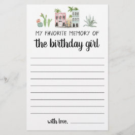 Minha Memória Favorita da Garota de Aniversário