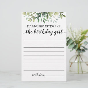 Minha Memória Favorita Da Rapariga De Aniversário