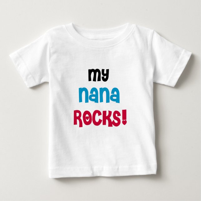 Minha Nana Rocks T-shirts e presentes (Frente)