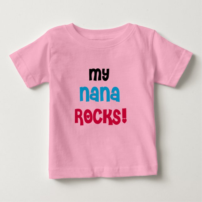 Minha Nana Rocks T-shirts e presentes (Frente)