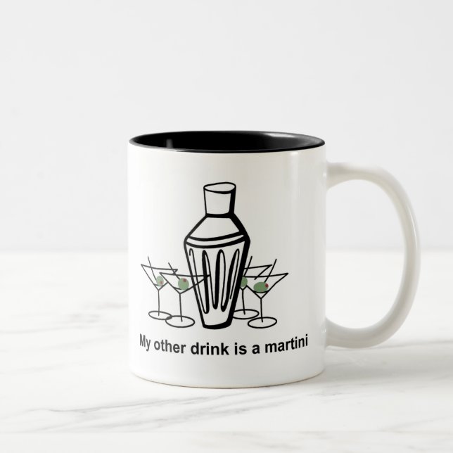 Minha outra bebida é um martini - caneca (Direita)