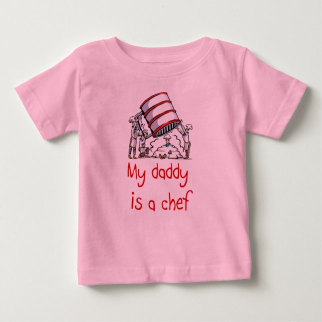 Minha Pai é uma camiseta Chef Baby (Frente)