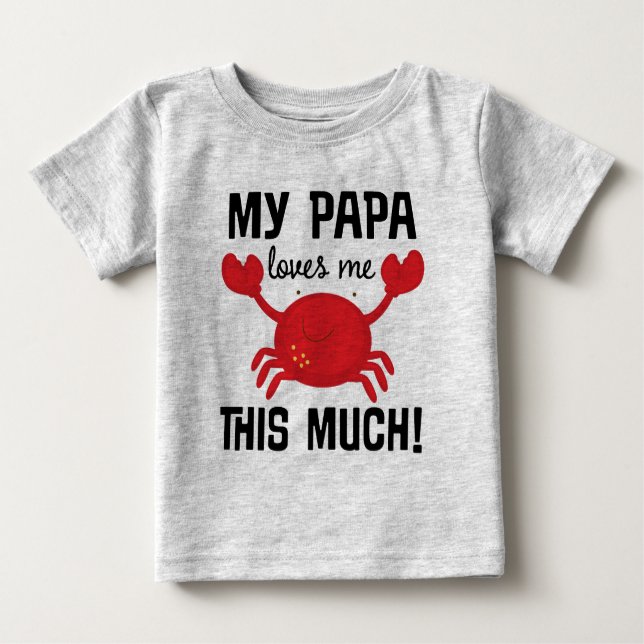 Minha papá ama-me este muito t-shirt do neto (Frente)
