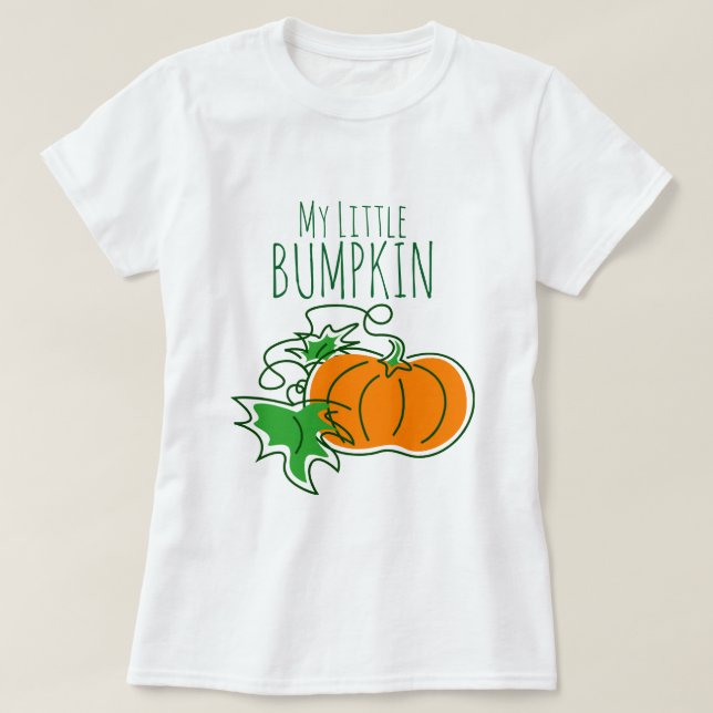 Minha Pequena Camiseta de Maternidade de Outono BU (Frente do Design)