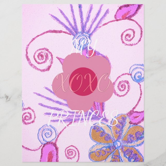 Minha Pequena Princesa Eu Te Amo XOXO (Frente)