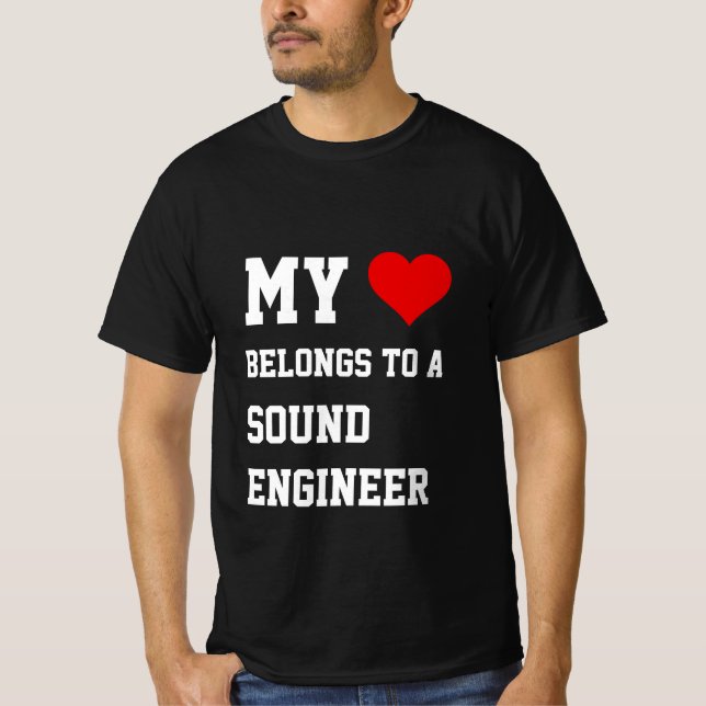 Minha Pertence A Uma Camisa De Engenheiro De Som (Frente)