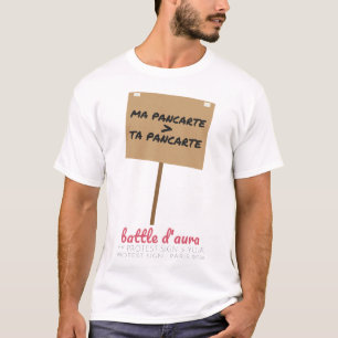 Minha Placa Sua Placa Camiseta Divertida Francesa