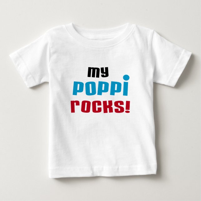Minha Poppi Rocks T-shirts e presentes (Frente)