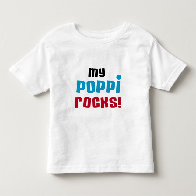 Minha Poppi Rocks T-shirts e presentes (Frente)