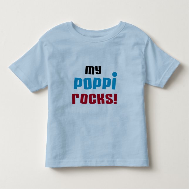 Minha Poppi Rocks T-shirts e presentes (Frente)