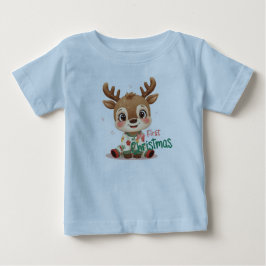 Minha Primeira Camisa de Natal para Bebê | Festa d
