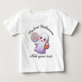 Minha Primeira Camiseta de Fantasma de Halloween p