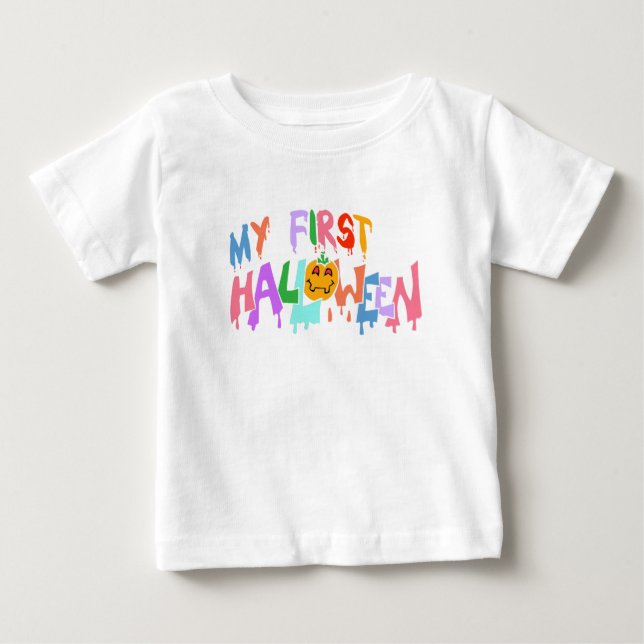 Minha Primeira Camiseta de Halloween - Camiseta de (Frente)