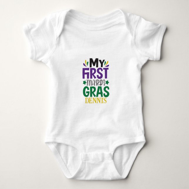 Minha Primeira Camiseta de Mardi Gras (Frente)